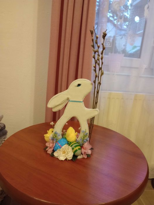 Ozdoba, królik wielkanocny, dekoracyjny,ręczny zrobiony