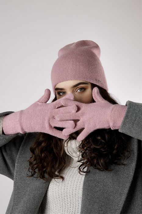 Комплект набір шапка та рукавички з ангорою odyssey