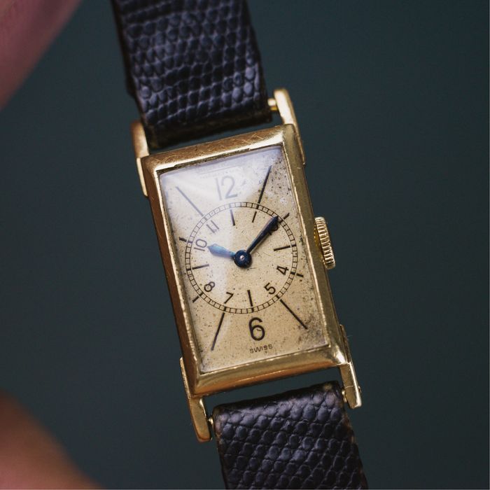 Relogio Jaeger-LeCoultre Uniplan em Ouro 18k & Fivela Original - Circa 1938s