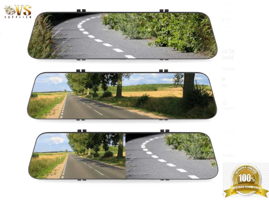 lusterko samochodowe android full hd 4k kamera cofania super jakość