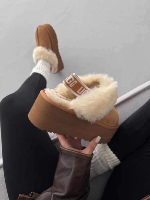 36-41 р угги UGG FUNKETTE CHESTNUT beige