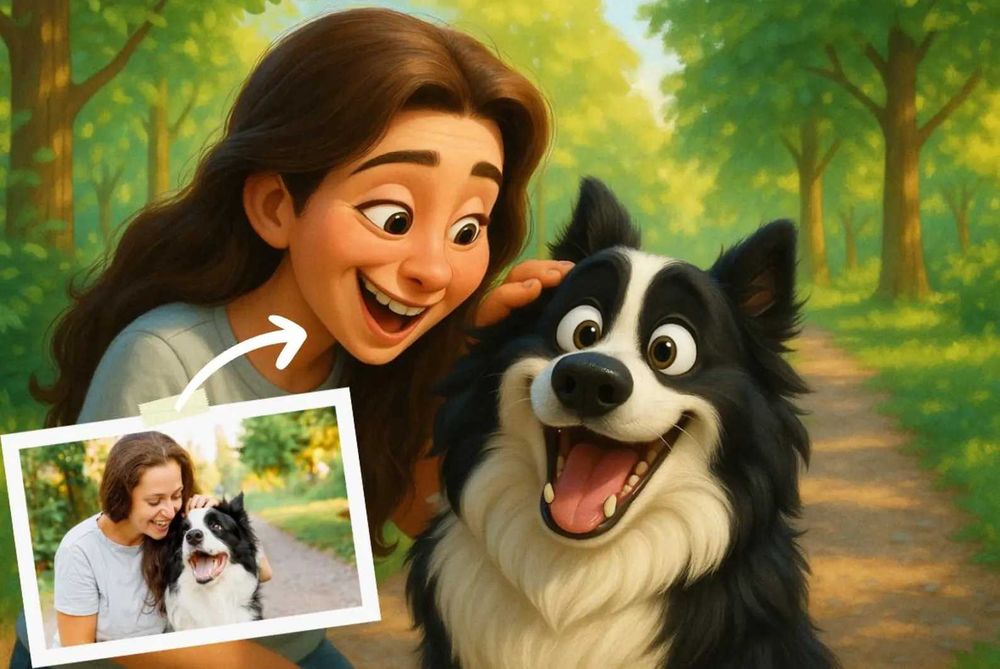 Портрет по фото в стиле Дисней Pixar Подарунок на свят подарок Картина