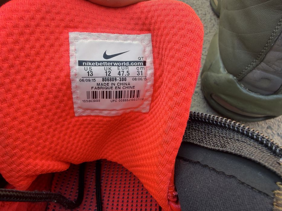 Nike Air Max 95 Sneakerboot Dark Loden 806809-300 47 размер