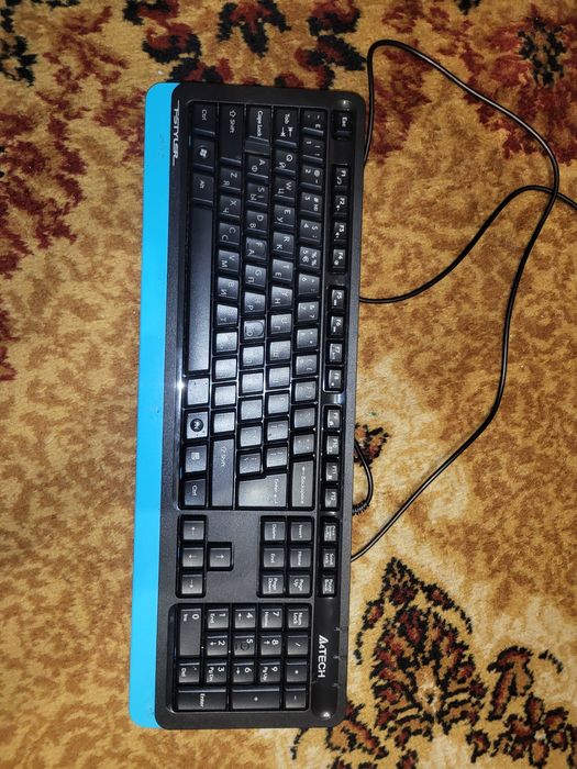 Клавіатура A4Tech Fstyler FK10 синя з мультимедіа функціями