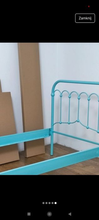 Łóżko metalowe stylizowane