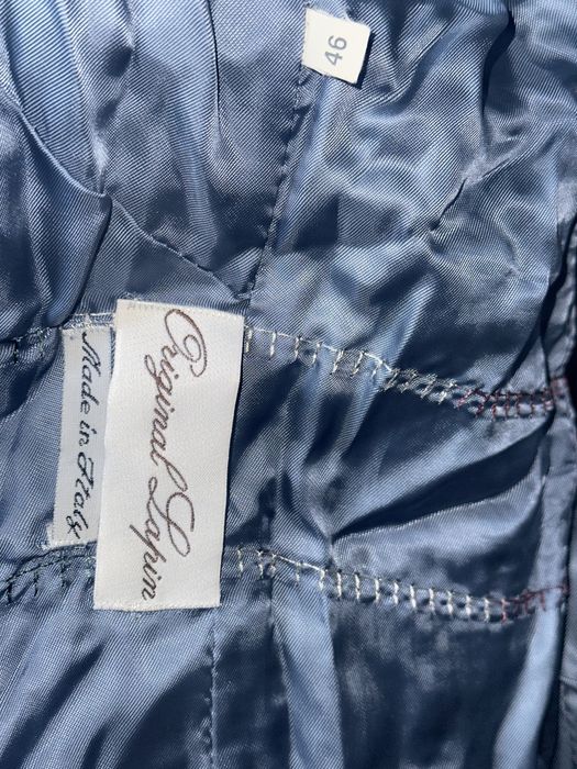 Casaco pelo de coelho e pele com oferta de bolsa