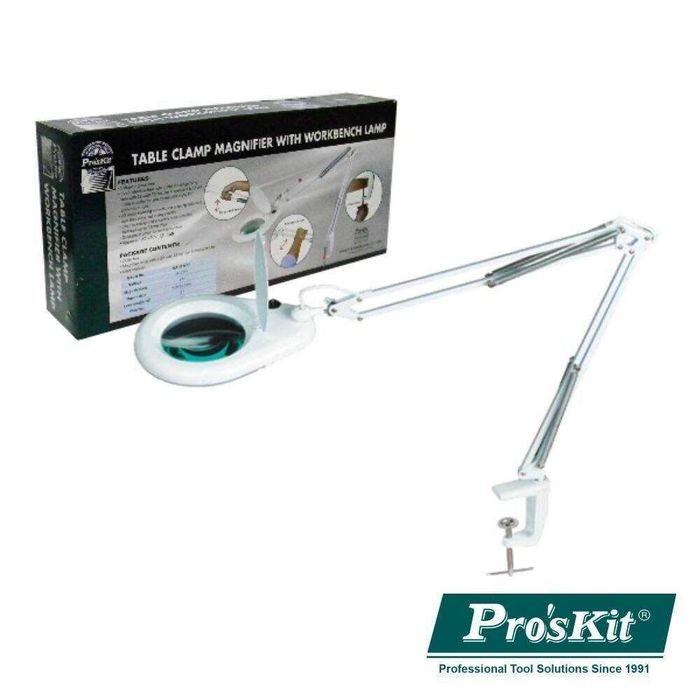 Candeeiro Com Lupa 5 Dioptrias T5 22W Pro'sKit MA-1215CF