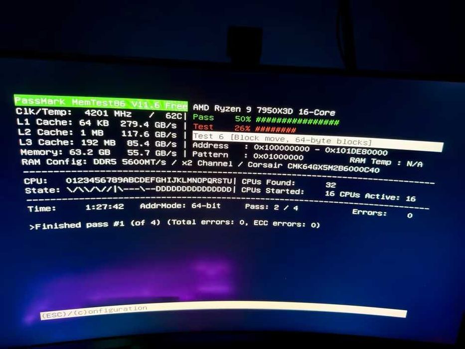 Komputer High-end do gier R9 7950X3D RX 7900 XTX 64GB DDR5