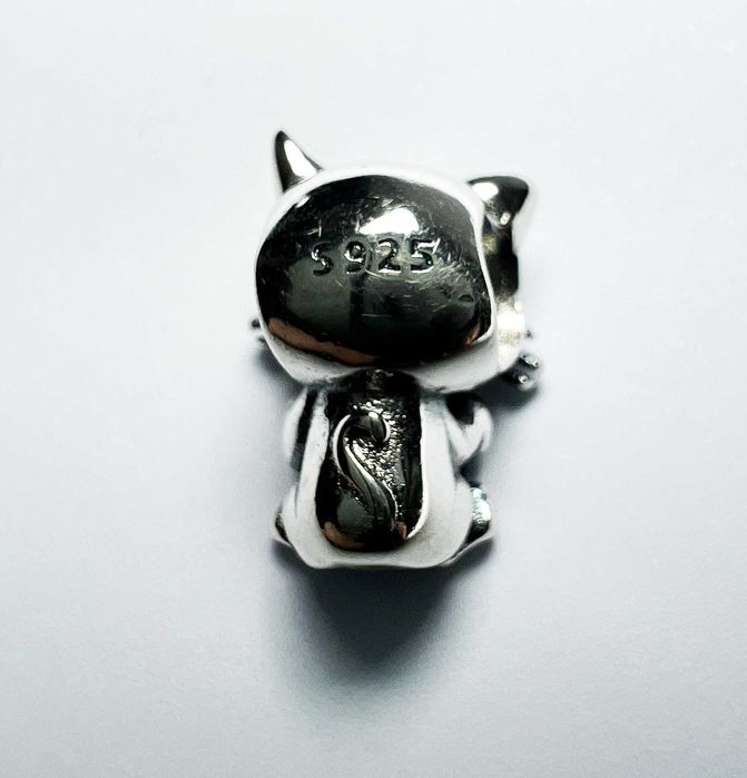 Charms do bransoletek modułowych kotek próba 925