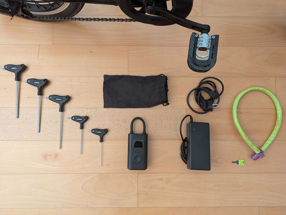 Bicicleta Elétrica Dobrável + Acessórios / Folding Electric Bicycle