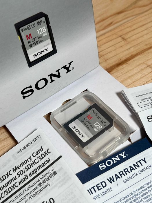 Sony M 128 GB - SD Card - SF-M128 - W:150mbps - R:277mbps
