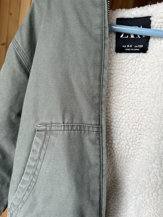 Куртка утеплена Zara 130 зріст, хакі