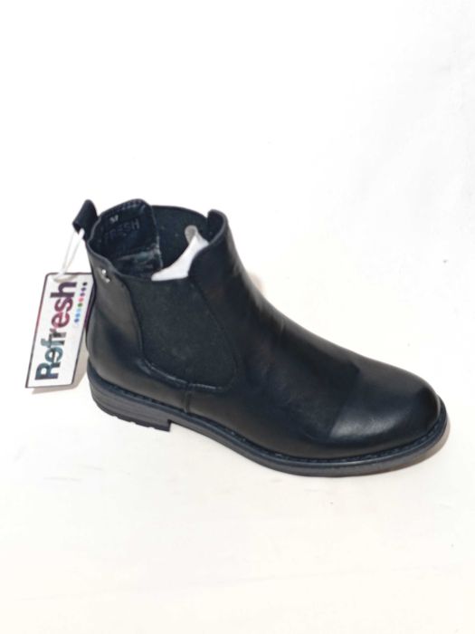 Bota Senhora Pele Preto - Vários tamanhos - Novos
