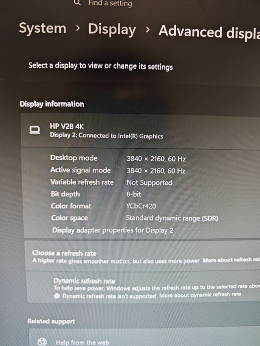Monitor / Ecrã HP - 4K de 29"