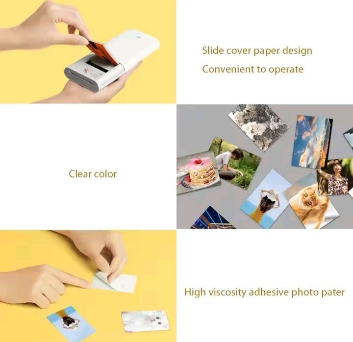 Impressora Fotográfica  portátil Xiaomi Mi + 20 Papéis Zink