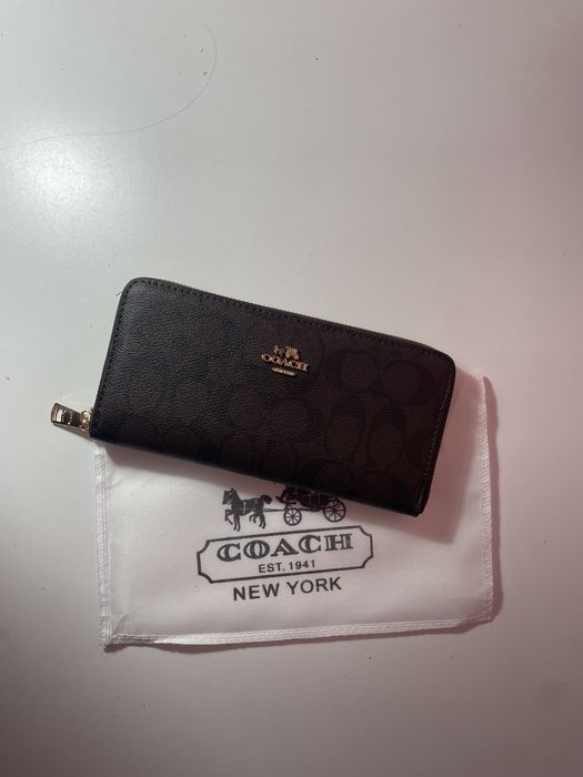 Carteira Coach-marron