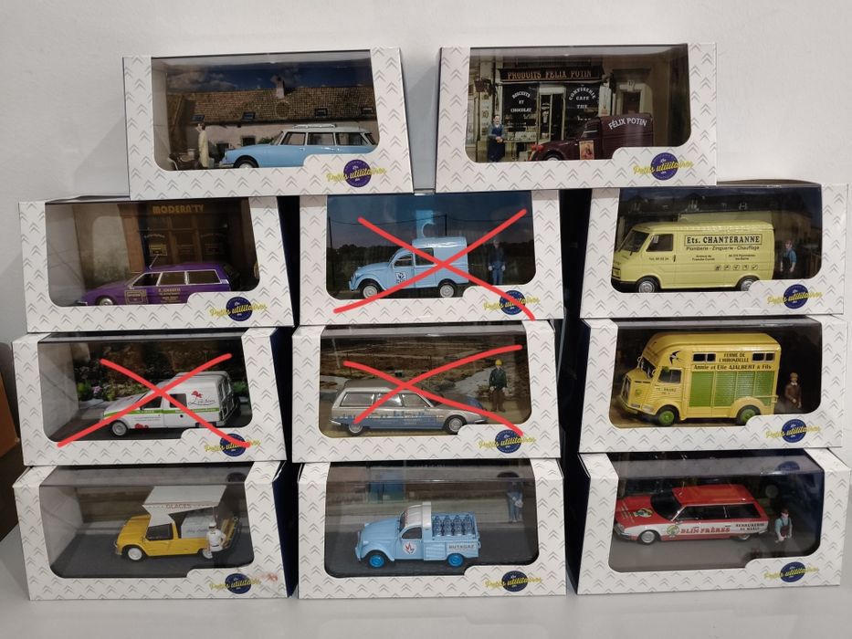 Miniaturas Citroen utilitários, à escala 1/43