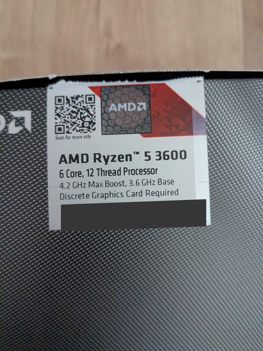 AMD Ryzen 5 3600 - com cooler, caixa e fatura