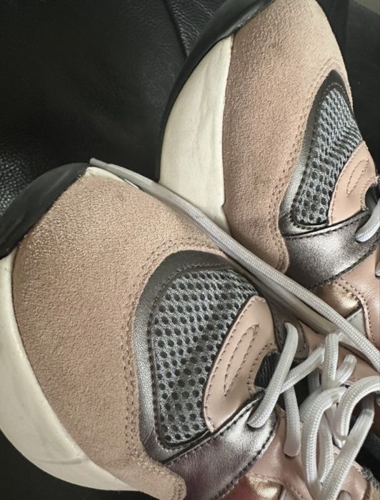 Sneakersy buty pinko rubino 37 szare różowe