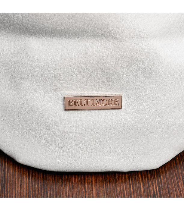 Biała nerka saszetka damska biodrówka BELTIMORE eko V19 elegancka nowa