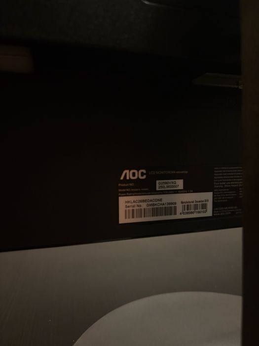 Monitor Gaming AOC 24.5" Full HD 75Hz
