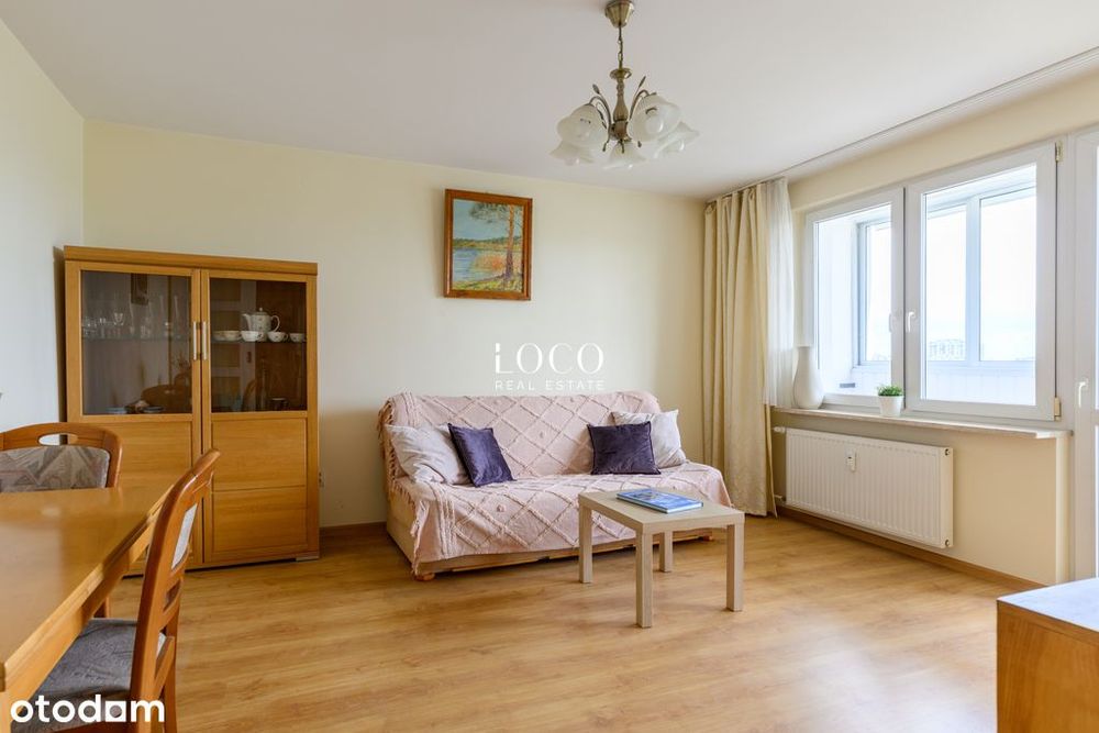 3 pokoje z loggią | Saska Kępa | Widok na most