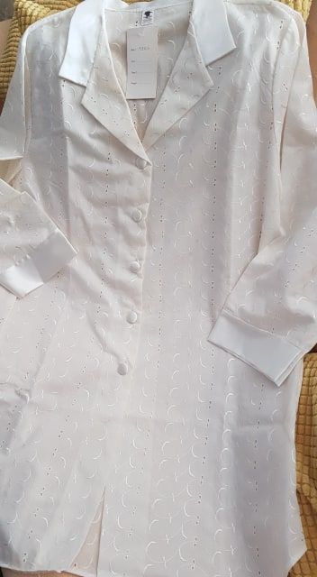camisa de noite, bordado inglês, nova