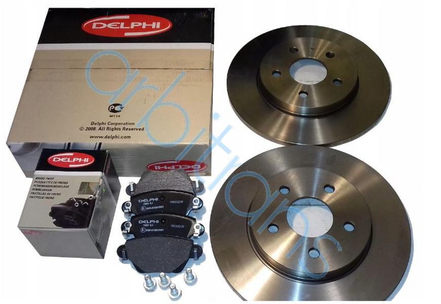 DELPHI tarcze i klocki tył FORD MONDEO MK3