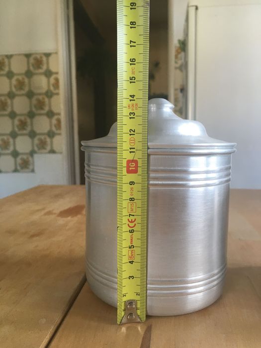 Pote de aluminio, conjunto de 2