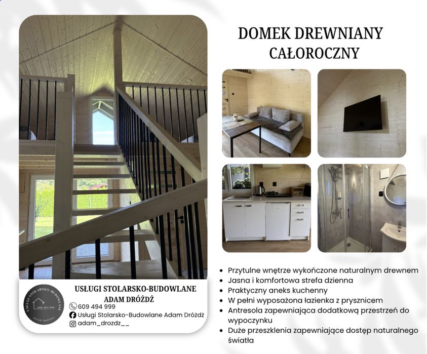 domek drewniany altana taras pergola
