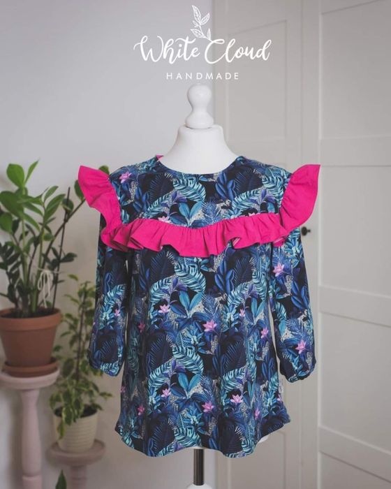 Bluzka do karmienia piersią handmade oversize