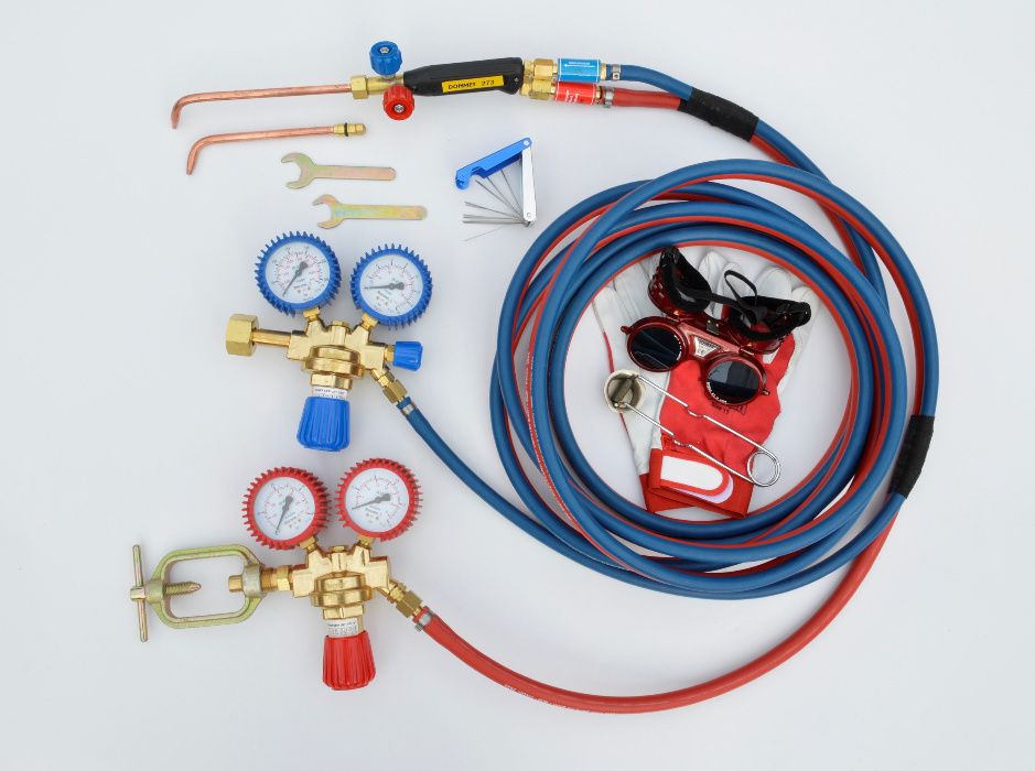 Zestaw Palnik do Spawania Lutowania Acetylen Tlen Palnik Gazowy