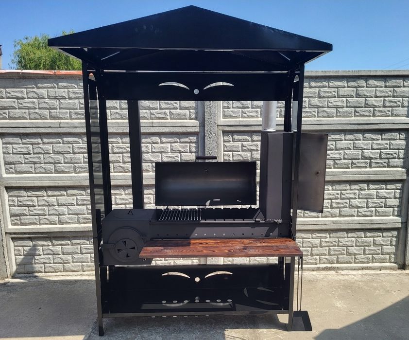 •4 мм• Мангал с Крышей /Дахом/Кришою/Коптильня /Смокер/ Печь Под Казан