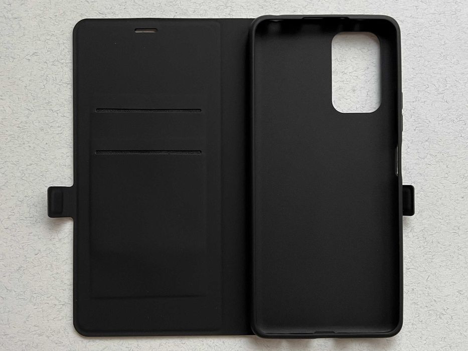 Redmi Note 10 Pro чохол-книжка Wave Flap чорний еко кожа чехол