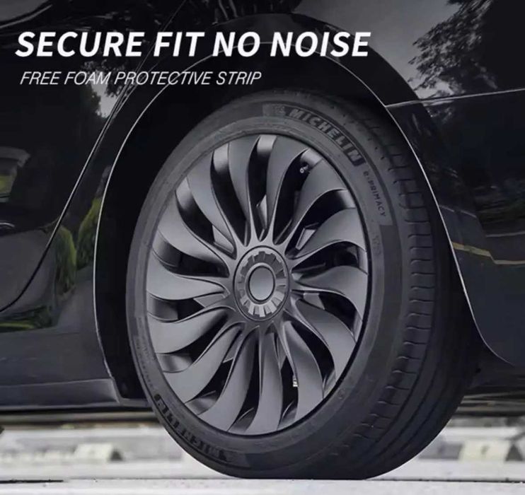 Комплект ковпаків 4 шт для Tesla model 3 R19 на диски турбіни