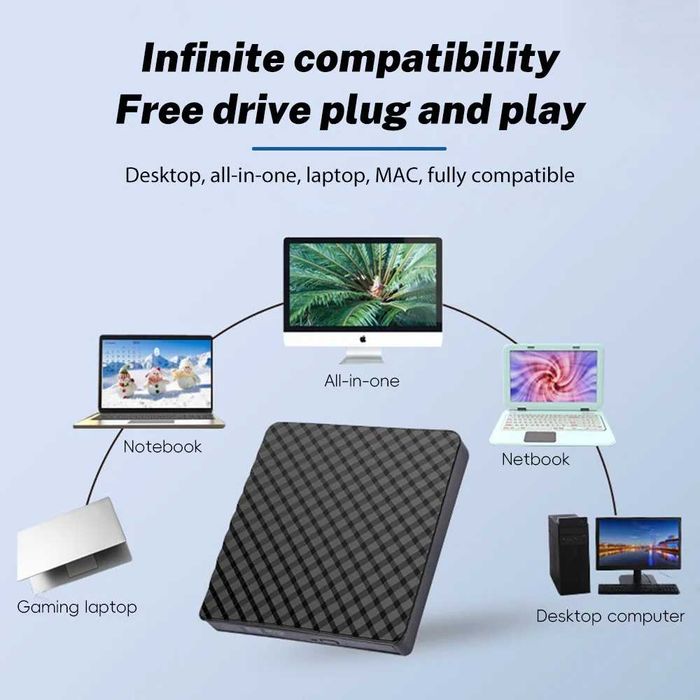 Привод внешний пишущий USB 3.0 DVD-RW CD-RW. НОВЫЙ!