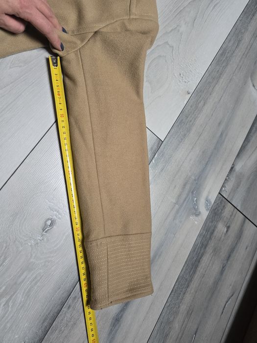 Zara płaszcz wełniany beżowy rozmiar M jesienny