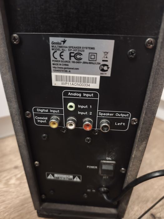 Głośniki Genius SP-HF2020 V2 Czarny Brązowy
