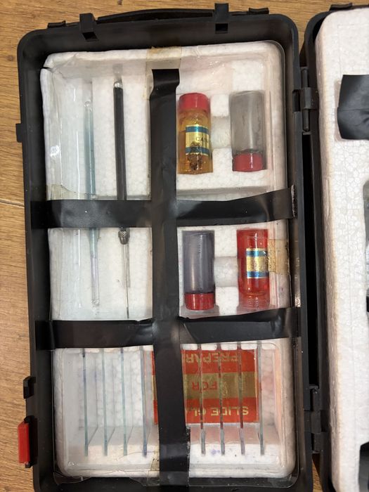 Kit microscopio vintage