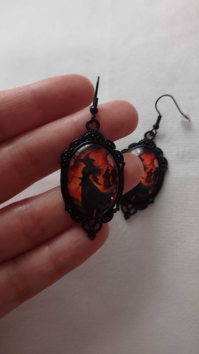 Gotyckie kolczyki Gothic Witch Alternative