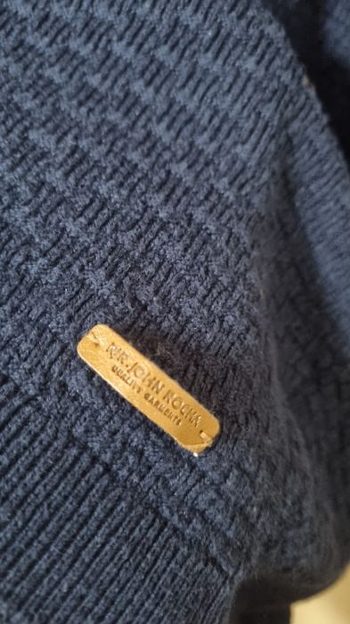 Granatowy męski sweter z bawełną 2xl RJR.John Rocha