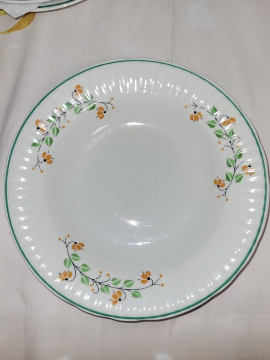 Włocławek duży zestaw obiadowy porcelana PRL