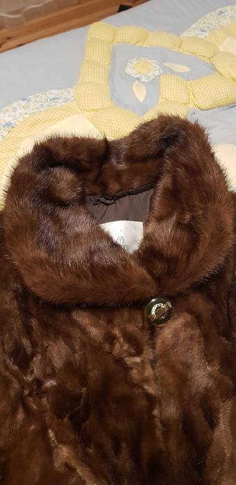 Futro z kawałków norek