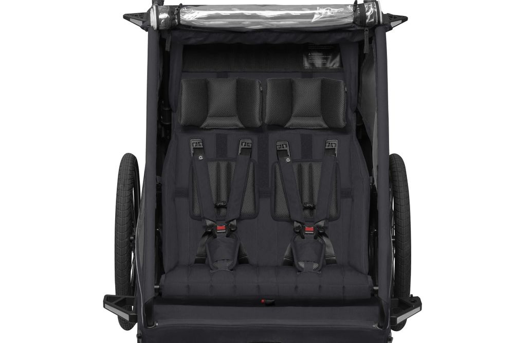 Qeridoo Kidgoo 2 wozek spacerowy podwójna przyczepka rowerowa