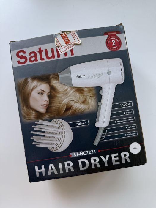 Фен Saturn ST-HC7231 1500 Вт, білий