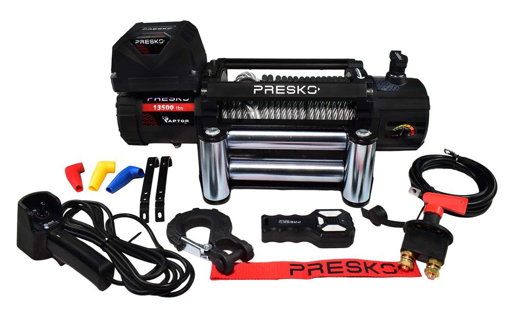 Wyciągarka 24V Presko Raptor 6.5T 13500lbs Wysyłka FV Wciągarka
