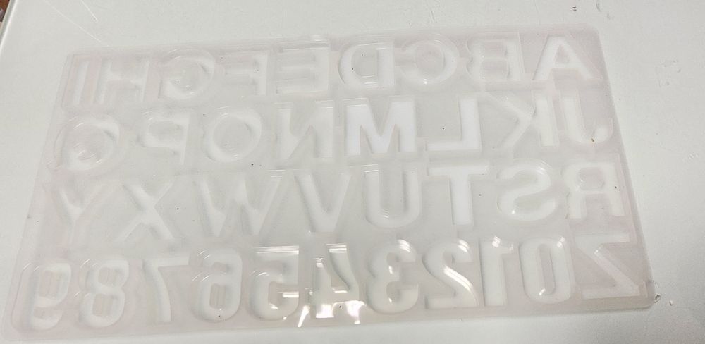 Molde de silicone para resina Alfabeto completo (NÃO ENVIO Á COBRANÇA)