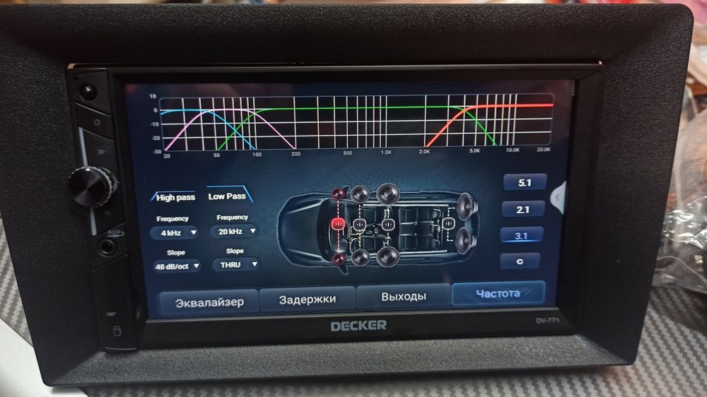 Продам.Обменяю.Процессорную 2-DIN Магнитолу DECKER DV-771 DSP.