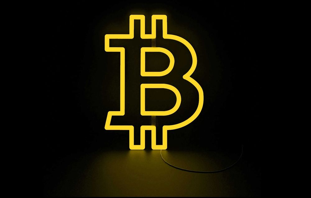 Podświetlane Logo BITCOIN, Litera 3D podświetlana, Reklama, Ledon, LED