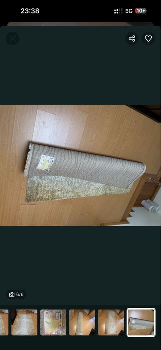 2 Tapetes tons castanho giro - tamanho